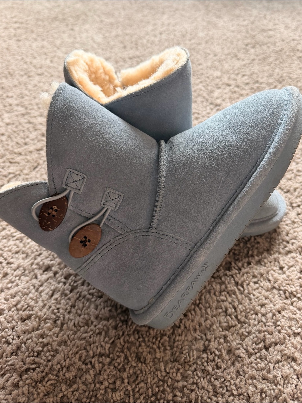 Kids Light Blue Bearpaw Boots